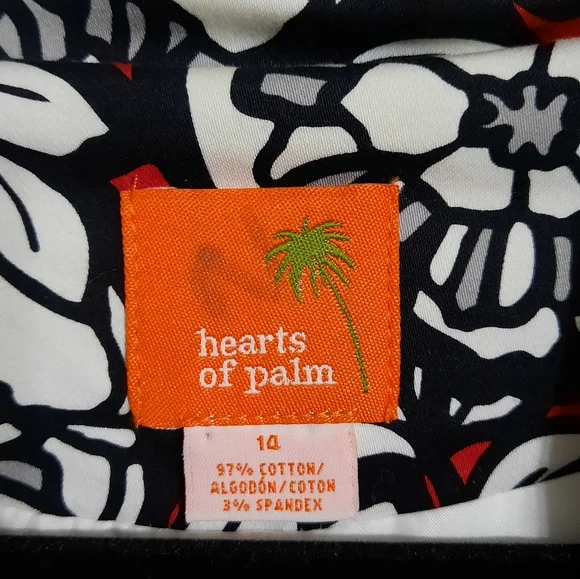 Hearts of Palm Red and Black Floral Blazer - Picture 7 of 7